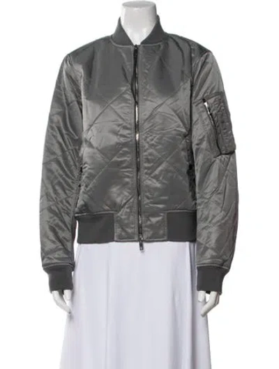 Pre-owned Rag & Bone Bomber Jacket In Gray