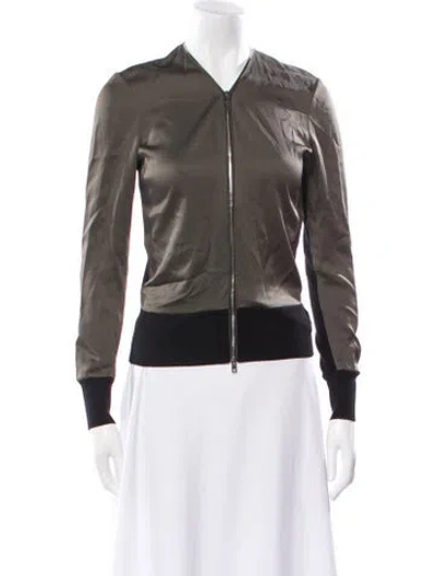 Pre-owned Rag & Bone Bomber Jacket In Green