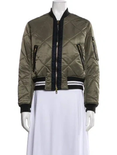 Pre-owned Rag & Bone Bomber Jacket In Green