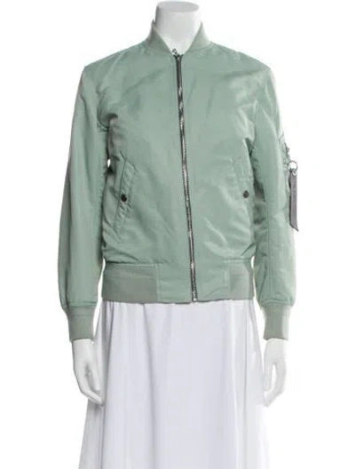 Pre-owned Rag & Bone Bomber Jacket In Green
