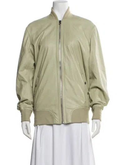 Pre-owned Rag & Bone Bomber Jacket In Green