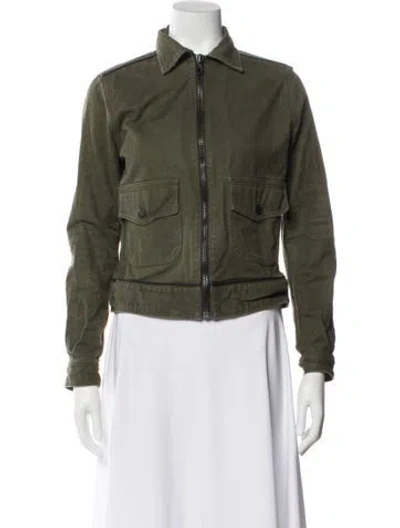 Pre-owned Rag & Bone Bomber Jacket In Green