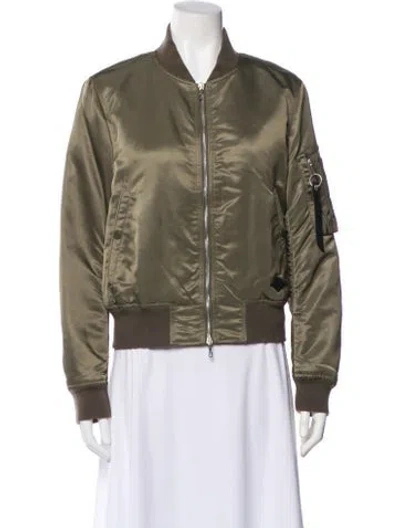 Pre-owned Rag & Bone Bomber Jacket In Green