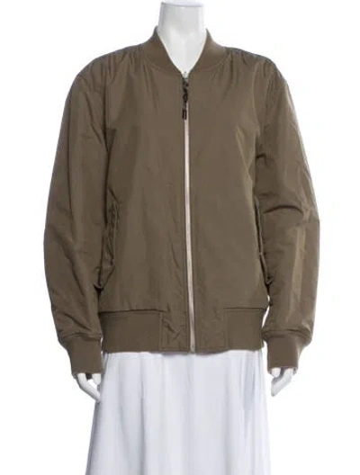 Pre-owned Rag & Bone Bomber Jacket In Green