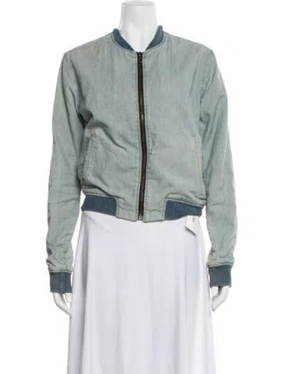 Pre-owned Rag & Bone Bomber Jacket In Green