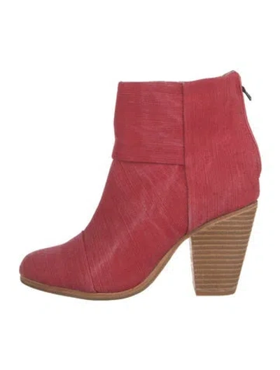 Pre-owned Rag & Bone Boots In Red