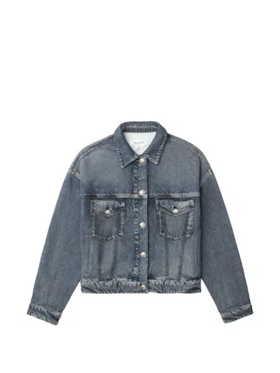 Rag & Bone Boxy Denim Jacket In Blue