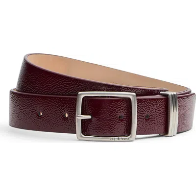 Rag & Bone Boyfriend 2.0 Leather Belt In Merlot