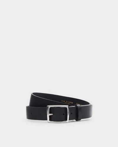Rag & Bone Boyfriend Leather Belt In Black