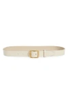 Rag & Bone Boyfriend Leather Belt In Gray