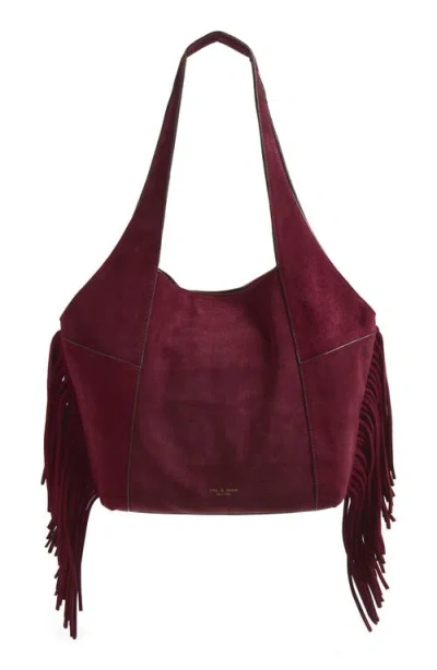Rag & Bone Brayton Fringe Suede Shopper In Dey
