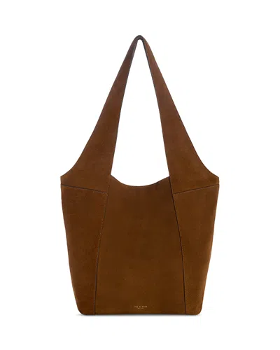 Rag & Bone Brayton Medium Suede Shopper Tote In Brown