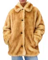 Rag & Bone Brenna Faux Fur Jacket In Brown