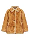 Rag & Bone Brenna Faux Fur Jacket In Brown