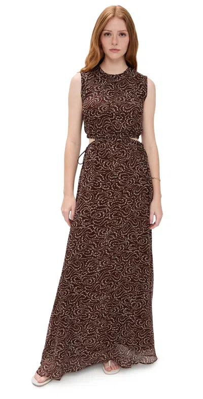 Rag & Bone Brianna Dress Brwfl In Brown