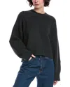 Rag & Bone Bridget Crewneck Wool-blend Sweater In Black