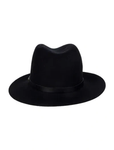 Pre-owned Rag & Bone Brimmed Felt Hat In Black