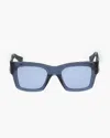 Rag & Bone Brooklyn Rectangular Sunglasses In Blue