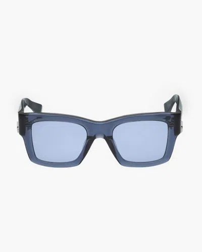 Rag & Bone Brooklyn Rectangular Sunglasses In Blue