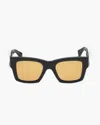 Rag & Bone Brooklyn Rectangular Sunglasses In Gold