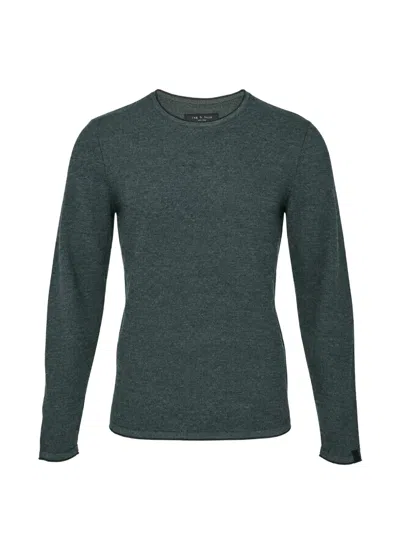 Rag & Bone Brooks Crew-neck Wool Sweater In Blue