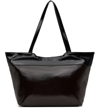 Rag & Bone Brown & Black Emerson Tote In Ebnyblk