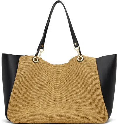 Rag & Bone Brown & Black Revival Summer City Tote In Natblk
