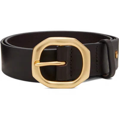 Rag & Bone Brown Audrey Leather Belt In Red