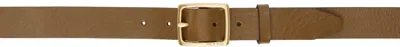 Rag & Bone Brown Boyfriend Belt In Chestnut
