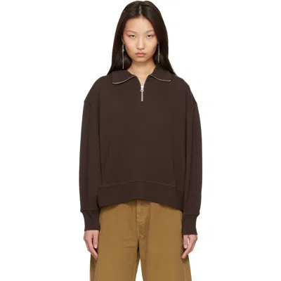 Rag & Bone Brown Everyday Terry Sweatshirt In Esprso