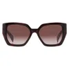 Rag & Bone Brown Gradient Butterfly Ladies Sunglasses Rnb1052s 0086/ha 54 In Brown