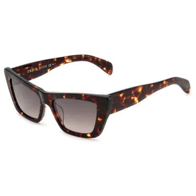 Rag & Bone Rag And Bone Brown Gradient Cat Eye Ladies Sunglasses Rnb1068s 0086/ha 53