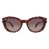 Rag & Bone Brown Gradient Cat Eye Ladies Sunglasses Rnb1084s 0086/ha 53 In Brown