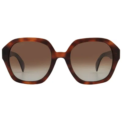 RAG & BONE RAG & BONE BROWN GRADIENT SQUARE LADIES SUNGLASSES RNB1063/S 0086/LA 53