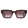 Rag & Bone Rag And Bone Brown Gradient Square Ladies Sunglasses Rnb1090/g/s 003y/ha 51 In Brown