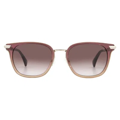 Rag & Bone Brown Gradient Square Ladies Sunglasses Rnb6000s 0b3v/ha