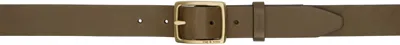 Rag & Bone Brown Leather Boyfriend Belt In Chestnut