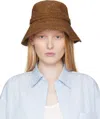 Rag & Bone Brown Lela Rollable Bucket Hat
