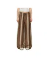 Rag & Bone Brown Olivia Linen Trousers In Brown