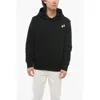Rag & Bone Brushed Cotton Rbny Apple Hoodie In Black