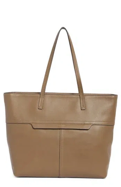 Rag & Bone Bryant Leather Tote Bag In Brown