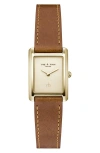 Rag & Bone Brynn Leather Strap Watch, 22.5mm In Gold