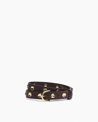 Rag & Bone Brynn Studded Leather Belt In Brown