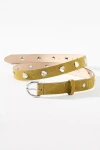 Rag & Bone Brynn Studded Suede Belt In Green