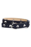 Rag & Bone Brynn Suede Belt In Blue