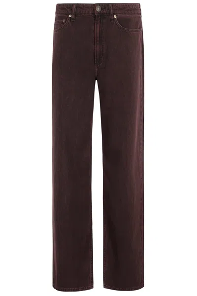 RAG & BONE RAG & BONE BURGUNDY LOGAN JEANS