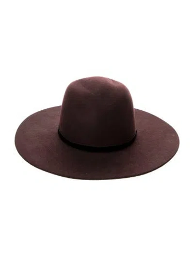 Pre-owned Rag & Bone Burgundy Wool Hat