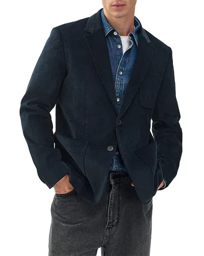 Rag & Bone Butler Corduroy Classic Fit Blazer In Blue