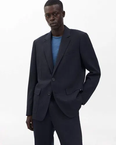 Rag & Bone Butler Italian Pinstripe Blazer In Purple