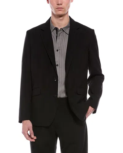 Rag & Bone Butler Ripstop Wool-blend Blazer In Black